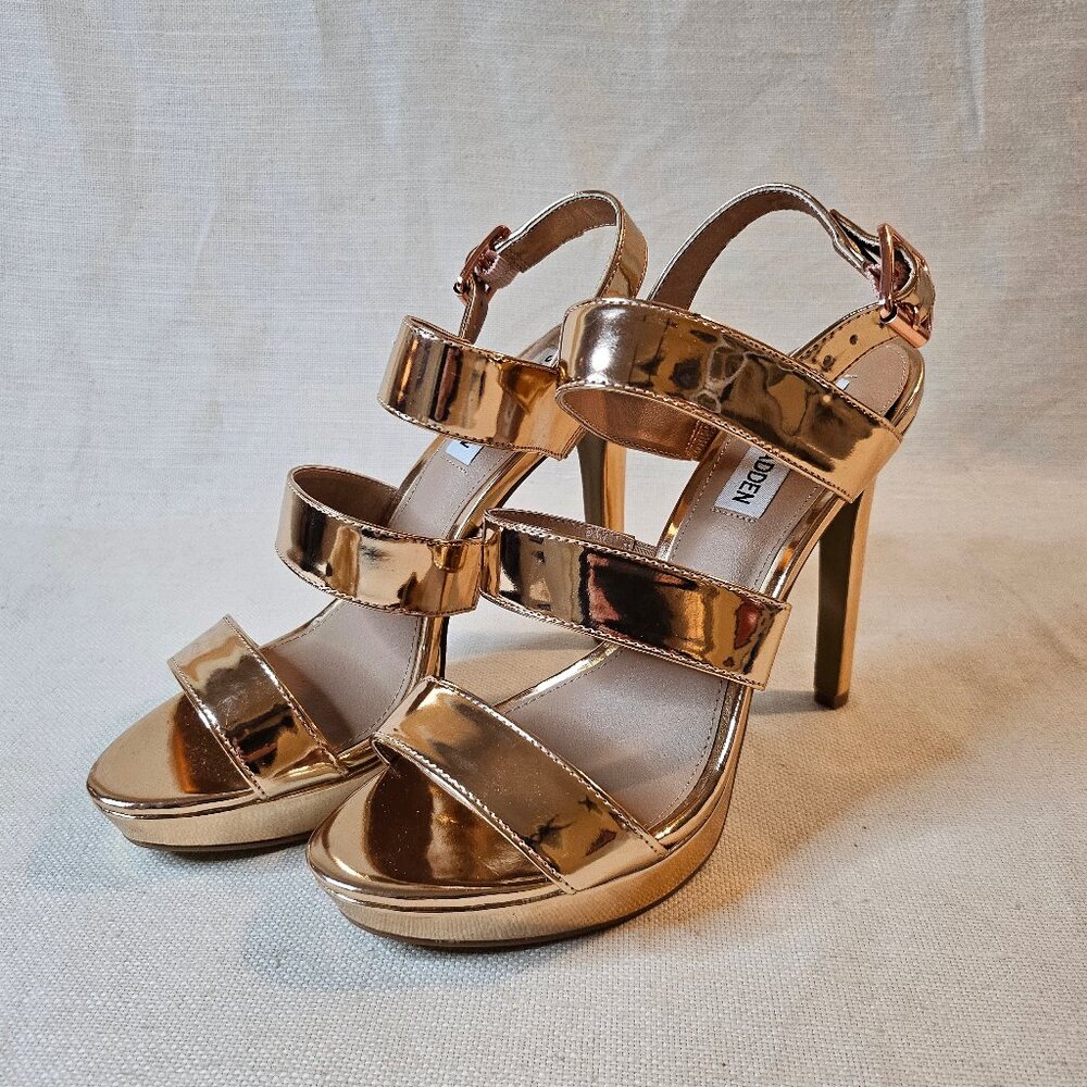 Steve Madden Rose Gold Platform Heels - Size 6.5
